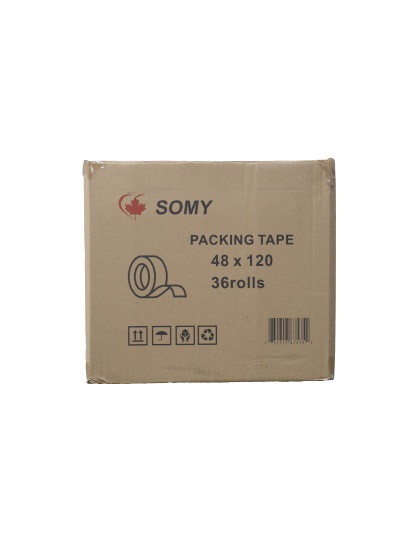 SOMY Clear Industrial Packing Tape - 2 Mil, 2&quot; x 150 yds, premium quality,36Rolls per Box