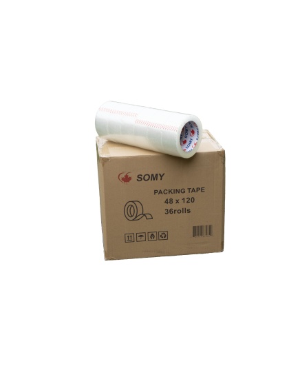 SOMY Clear Industrial Packing Tape - 2 Mil, 2&quot; x 150 yds, premium quality,36Rolls per Box