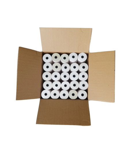 SOMY 3&quot; X 165' White 1-Ply Bond Receipt Paper Rolls (50 Rolls)