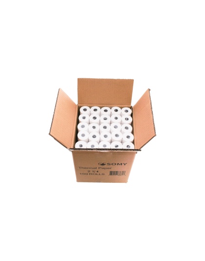 SOMY 2 1/4&quot; x 60' Thermal Paper Rolls, 100 Rolls/Case