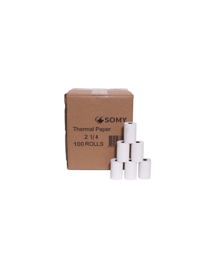SOMY 2 1/4&quot; x 60' Thermal Paper Rolls, 100 Rolls/Case